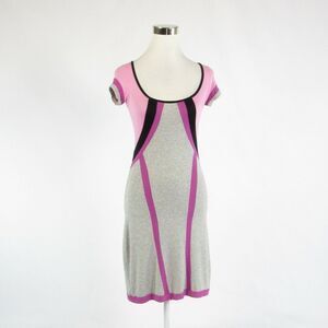 Rebecca Beeson heather gray pink dress 0